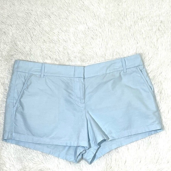J.Crew Factory Womens Classic Pale Chambray Chino Shorts - Picture 2 of 6